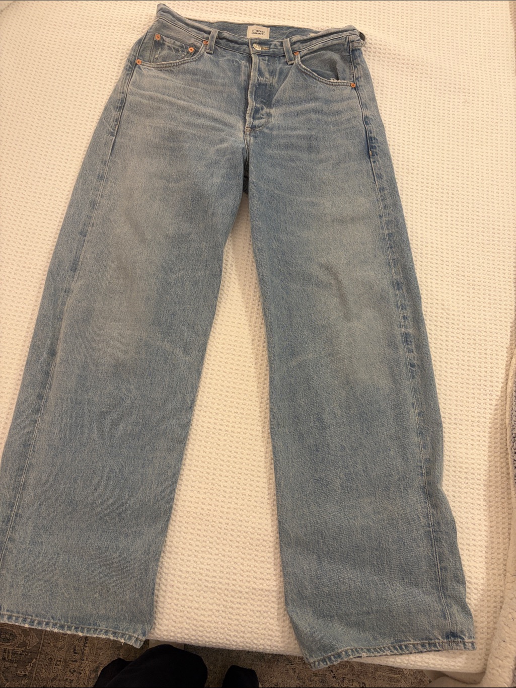 Citizens Of Humanity Ayla Light Wash Straight Leg Jeans